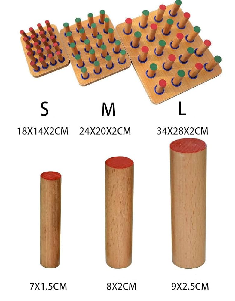 ①新品未使用品　DLM　木製　ギザギザペグ　M14576　手指先運動　リハビリ ①新品未使用品 DLM 木製 ギザギザペグ M14576 手指先運動 リハビリ
